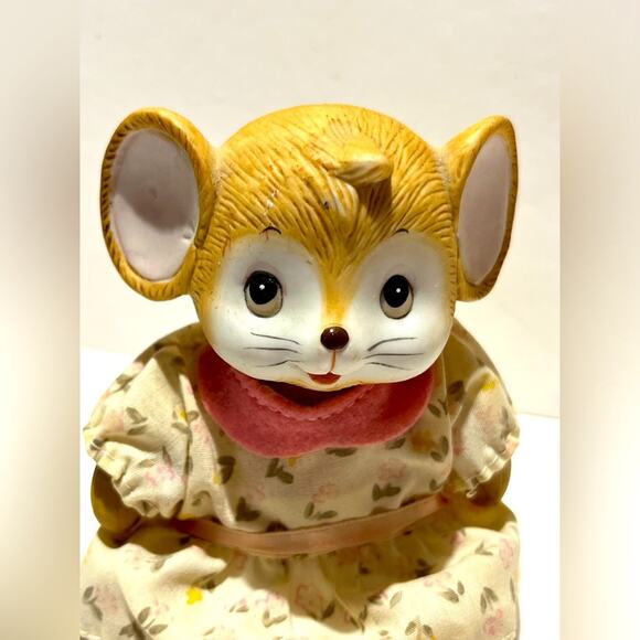 Homco vintage porcelain country mice with moveable joints - Picture 7 of 14